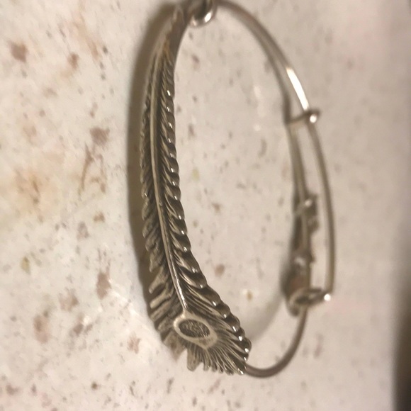 Alex and Ani Feather Bracelet - Picture 1 of 4